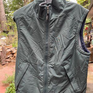 LL Bean Insulated Vest Jacket Army Green Mens Medium Vintage